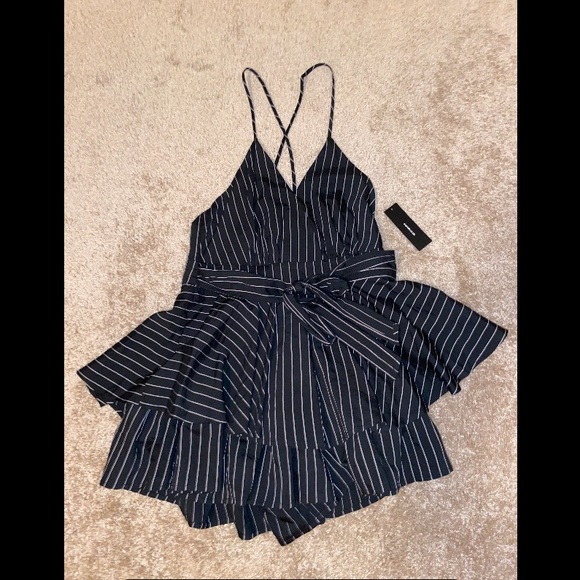 Lulus Pants - pinstripe romper